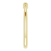 14K Yellow Stackable Bead Ring