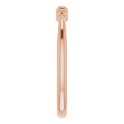 14K Rose Stackable Bead Ring