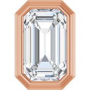 14K Rose 1/4 CT Lab-Grown Diamond Pendant