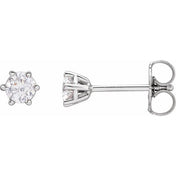 Platinum 1/3 CTW Natural Diamond Stud Earrings