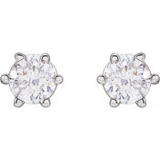 Platinum 1/3 CTW Natural Diamond Stud Earrings