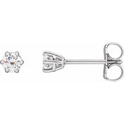 Platinum 1/4 CTW Natural Diamond Stud Earrings