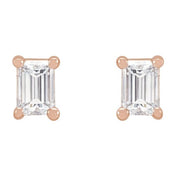 14K Rose .07 CTW Lab-Grown Diamond Stud Earrings