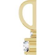 14K Natural Gemstone & .015 CT Natural Diamond Charm/Pendant