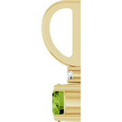 14K Natural Gemstone & .015 CT Natural Diamond Charm/Pendant