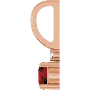 14K Natural Gemstone & .015 CT Natural Diamond Charm/Pendant