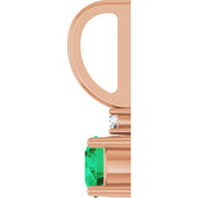 14K Natural Gemstone & .015 CT Natural Diamond Charm/Pendant