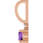 14K Natural Gemstone & .015 CT Natural Diamond Charm/Pendant
