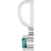 14K Natural Gemstone & .015 CT Natural Diamond Charm/Pendant