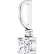 Platinum 1/4 CTW Natural Diamond Charm/Pendant