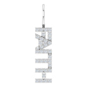 Sterling Silver 1/8 CTW Natural Diamond "Faith" Charm/Pendant