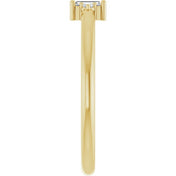 14K Yellow .08 CTW Natural Diamond Stackable Ring