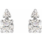 14K White 1/3 CTW Lab-Grown Diamond Earrings