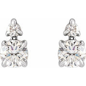 14K White 1/3 CTW Lab-Grown Diamond Earrings
