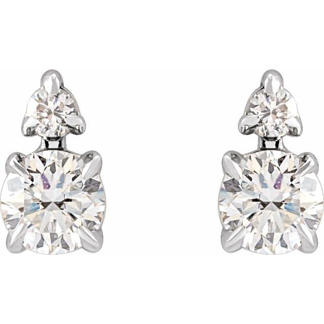 3 CTW Lab-Grown Diamond Earrings
