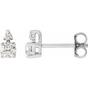 14K White 1/3 CTW Lab-Grown Diamond Earrings
