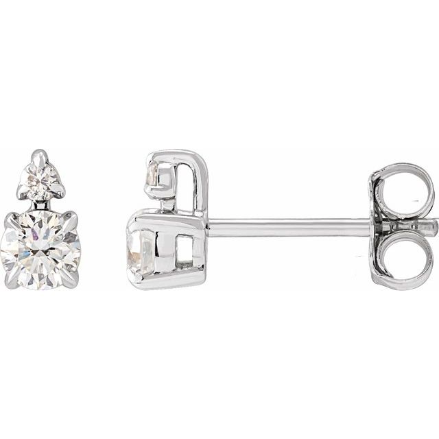 3 CTW Lab-Grown Diamond Earrings