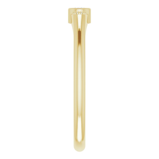 14K Yellow .07 CTW Natural Diamond Stackable Ring