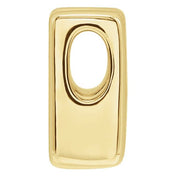 14K Yellow Block Initial H Slide Pendant