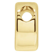 14K Yellow Block Initial D Slide Pendant