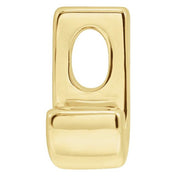 14K Yellow Block Initial J Slide Pendant