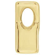 14K Yellow Block Initial K Slide Pendant