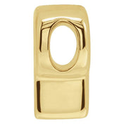 14K Yellow Block Initial P Slide Pendant