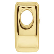 14K Yellow Block Initial U Slide Pendant