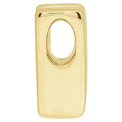 14K Yellow Block Initial W Slide Pendant