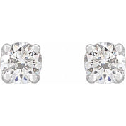 Sterling Silver 1/2 CTW Natural Diamond Stud Earrings
