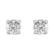 14K White 1/5 CTW Lab-Grown Diamond Stud Earrings
