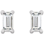 14K White 1/4 CTW Lab-Grown Diamond Stud Earrings