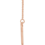 14K Rose Heart 16" Necklace