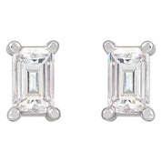 Platinum .08 CTW Natural Diamond Stud Earrings