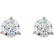 18K White 1/3 CTW Natural Diamond Stud Earrings