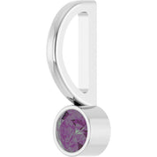 14K White Natural Alexandrite Charm/Pendant