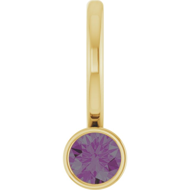 14K Yellow Natural Alexandrite Charm/Pendant