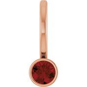 14K Rose Natural Mozambique Garnet Pendant/Charm