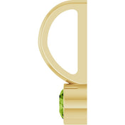 14K Yellow Natural Peridot Charm/Pendant