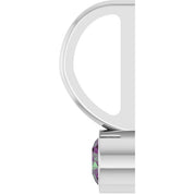 14K White Natural Alexandrite Charm/Pendant