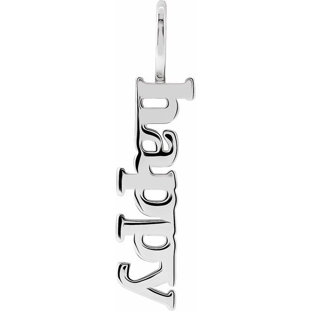 Platinum Happy Charm/Pendant