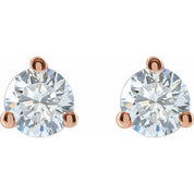 14K Rose 1/4  CTW Lab-Grown Diamond Stud Earrings