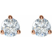 14K Rose 1/4  CTW Lab-Grown Diamond Stud Earrings