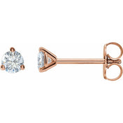 14K Rose 1/4  CTW Lab-Grown Diamond Stud Earrings