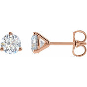 14K Rose 1 CTW Lab-Grown Diamond Stud Earrings