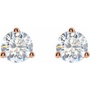 14K Rose 1 1/4 CTW Lab-Grown Diamond Stud Earrings