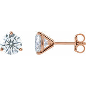 14K Rose 1 1/2 CTW Lab-Grown Diamond Stud Earrings