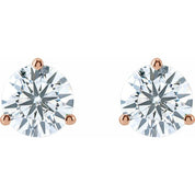 14K Rose 1 1/2 CTW Lab-Grown Diamond Stud Earrings
