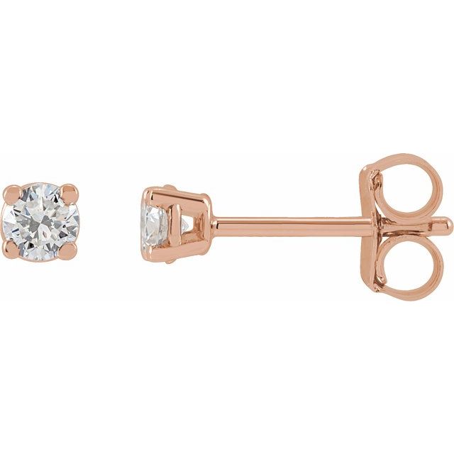 14K Rose 1/3 CTW Lab-Grown Diamond Stud Earrings
