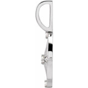 Platinum .03 CTW Natural Diamond Compass Charm/Pendant
